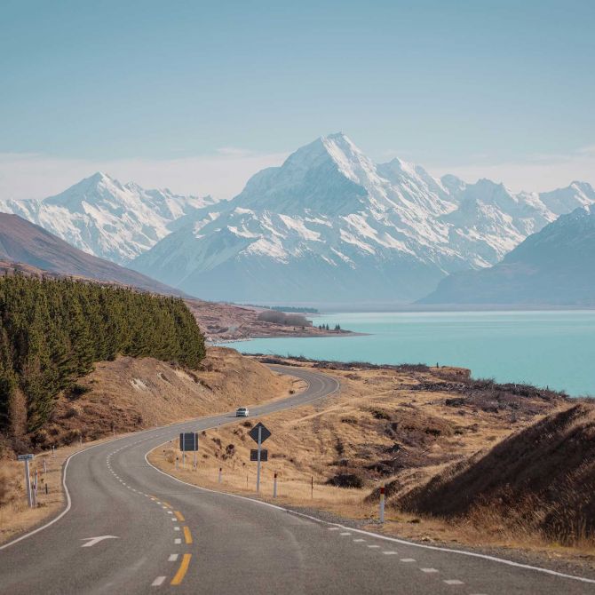 Mount Cook driving
