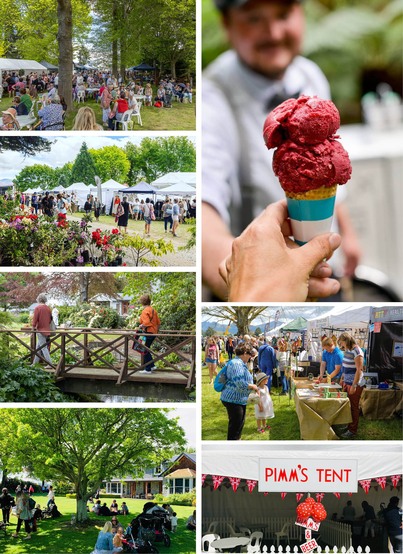 Collage of images from Geraldine Summer Fete