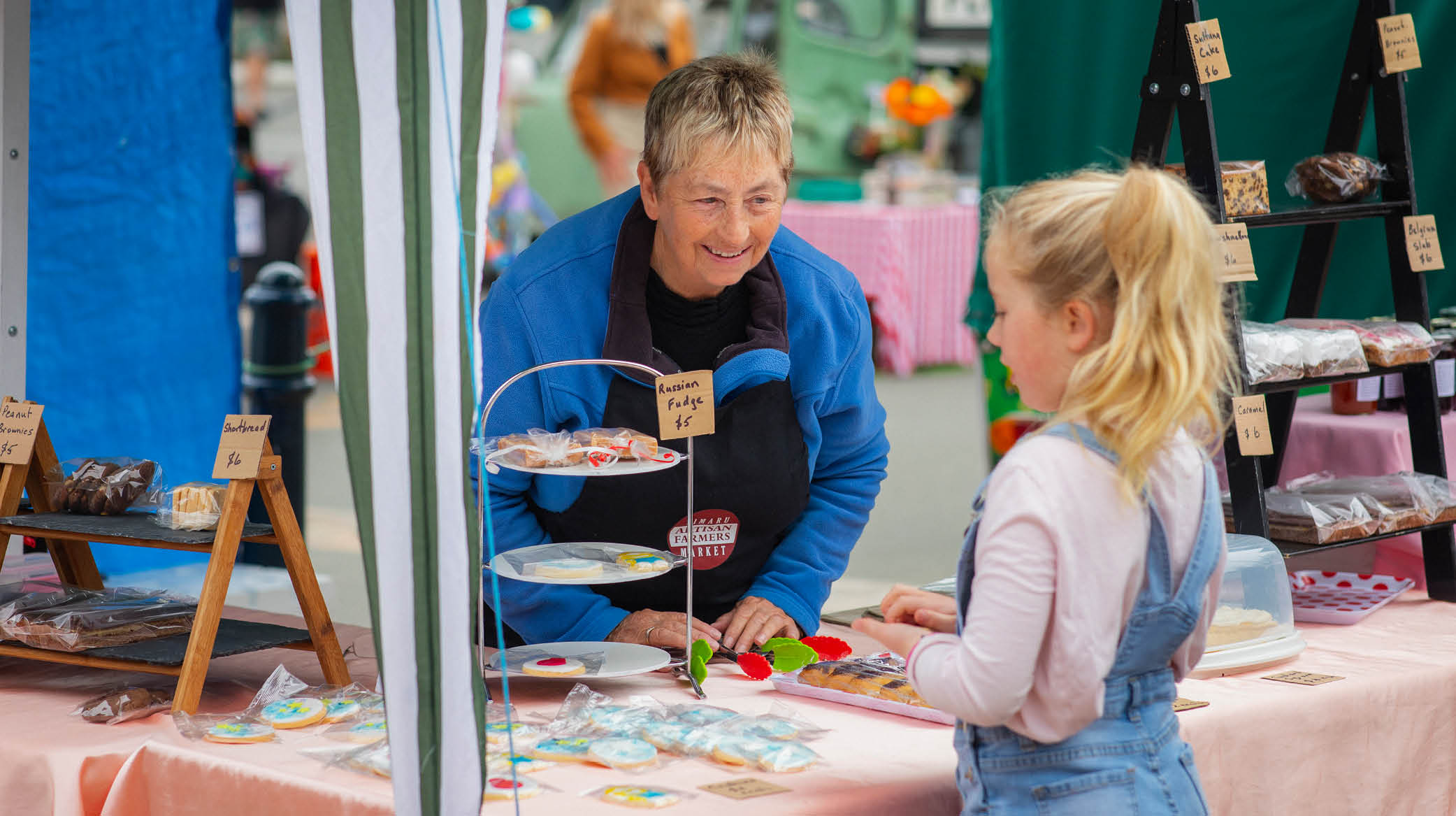 Girl at Timaru Artisan Farmers Market