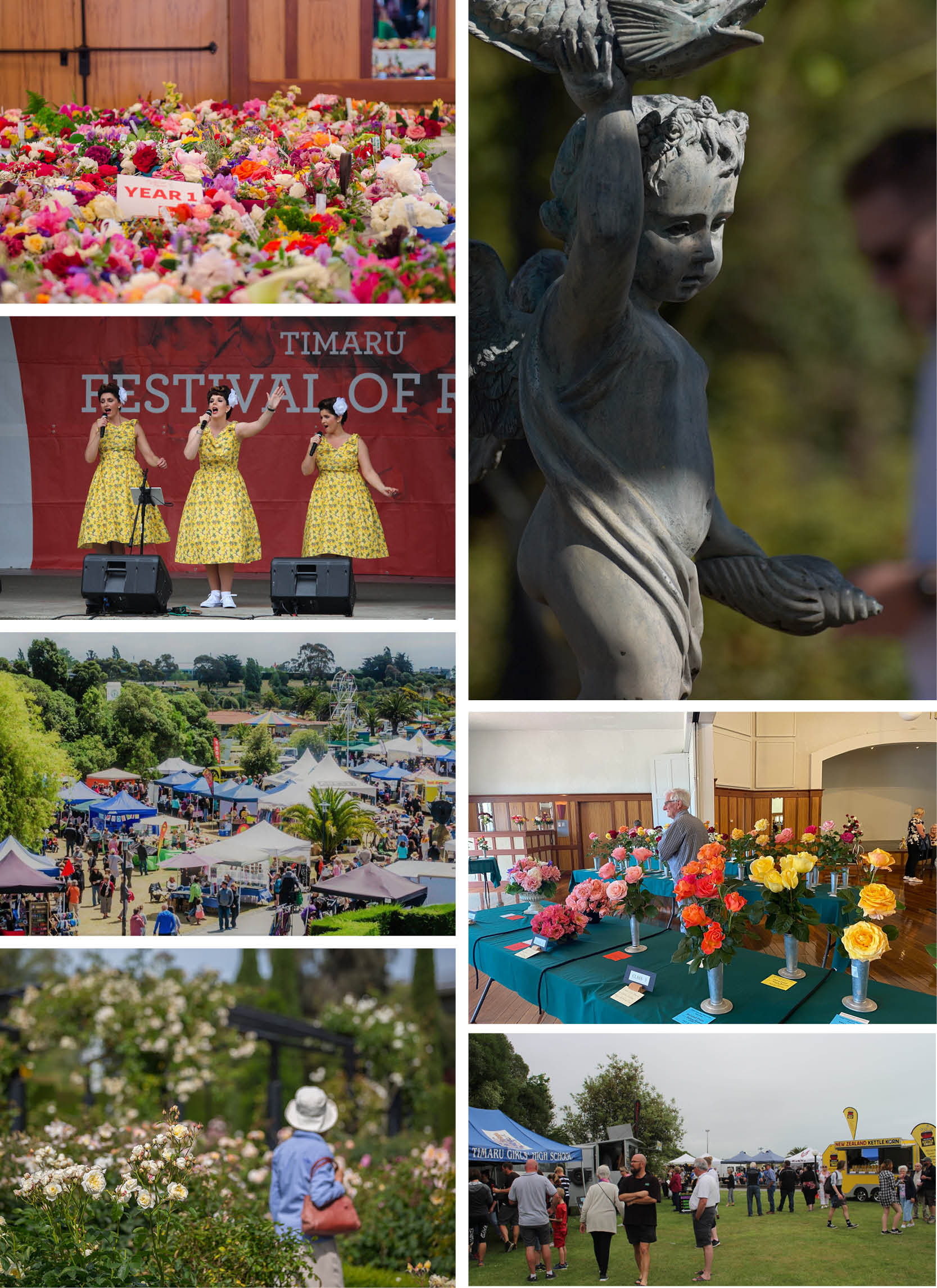 collage of image from Rose Festival