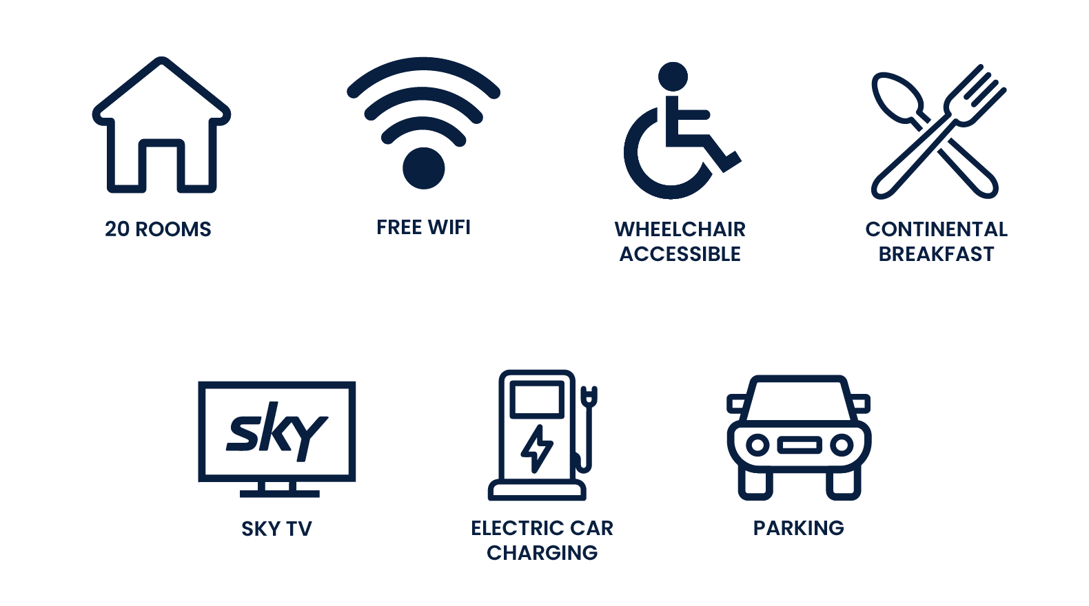 Bay viaduct facility icons
