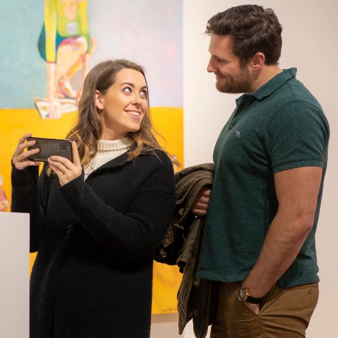 Couple at Aigantighe Art Gallery