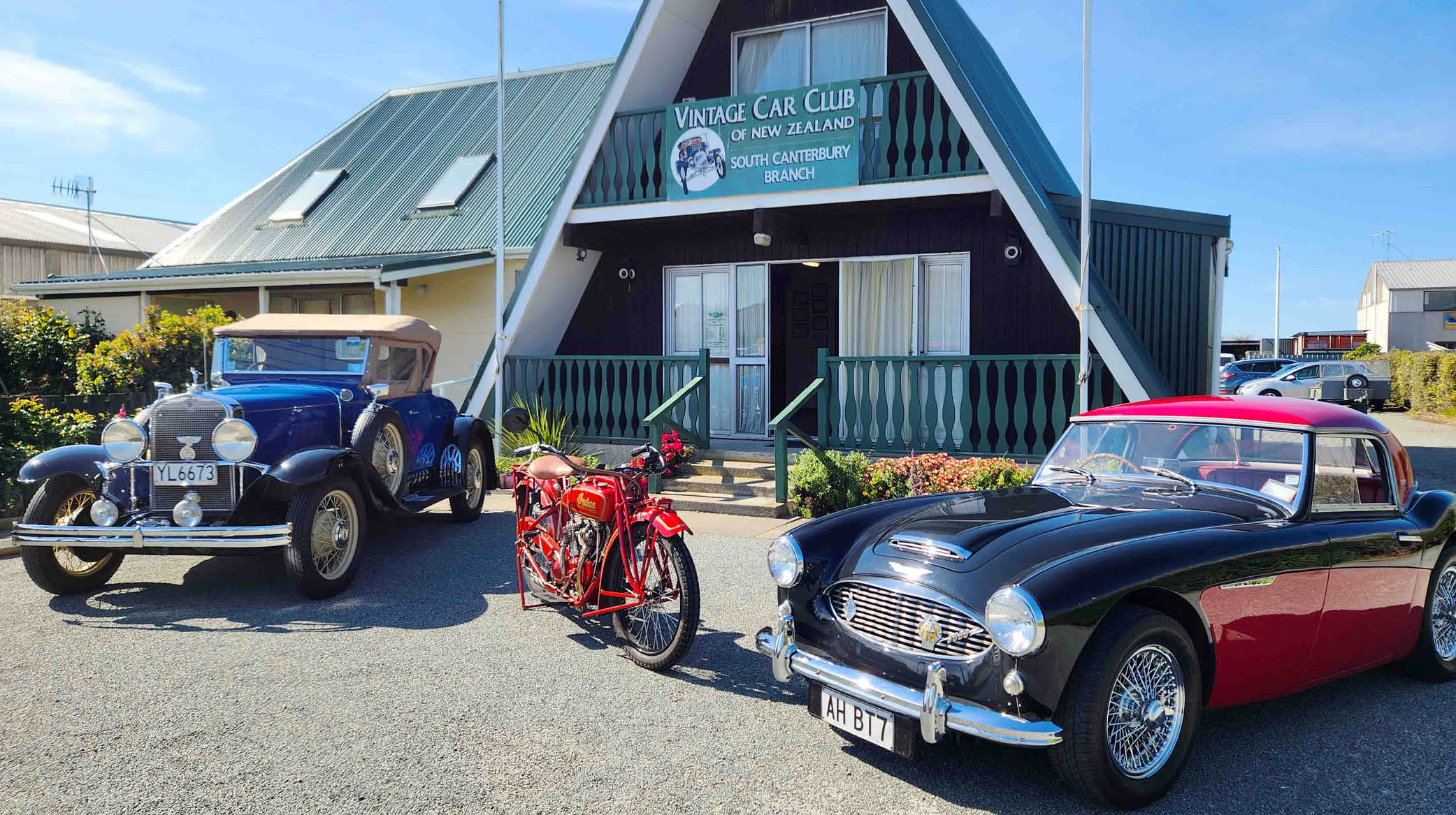 Vintage cars at South Canterbury Vintage Car Club