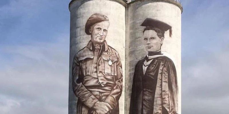 Art silo at Waimate, New Zealand