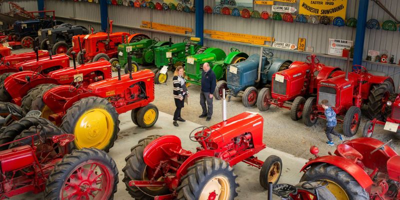 Vintage tractors, Geraldine, New Zealand