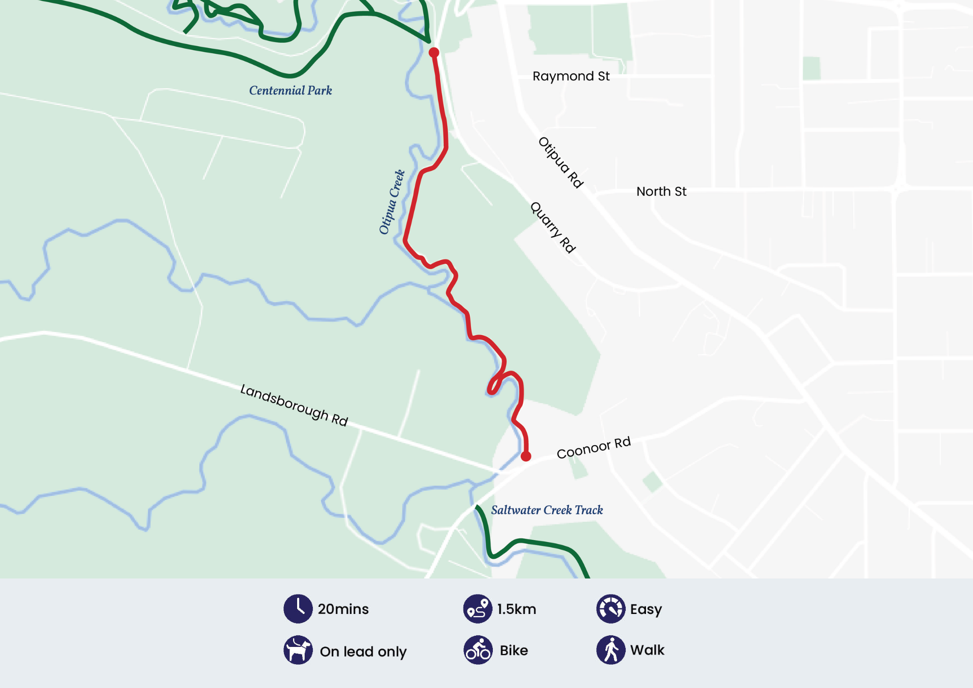 Otipua Creek Map