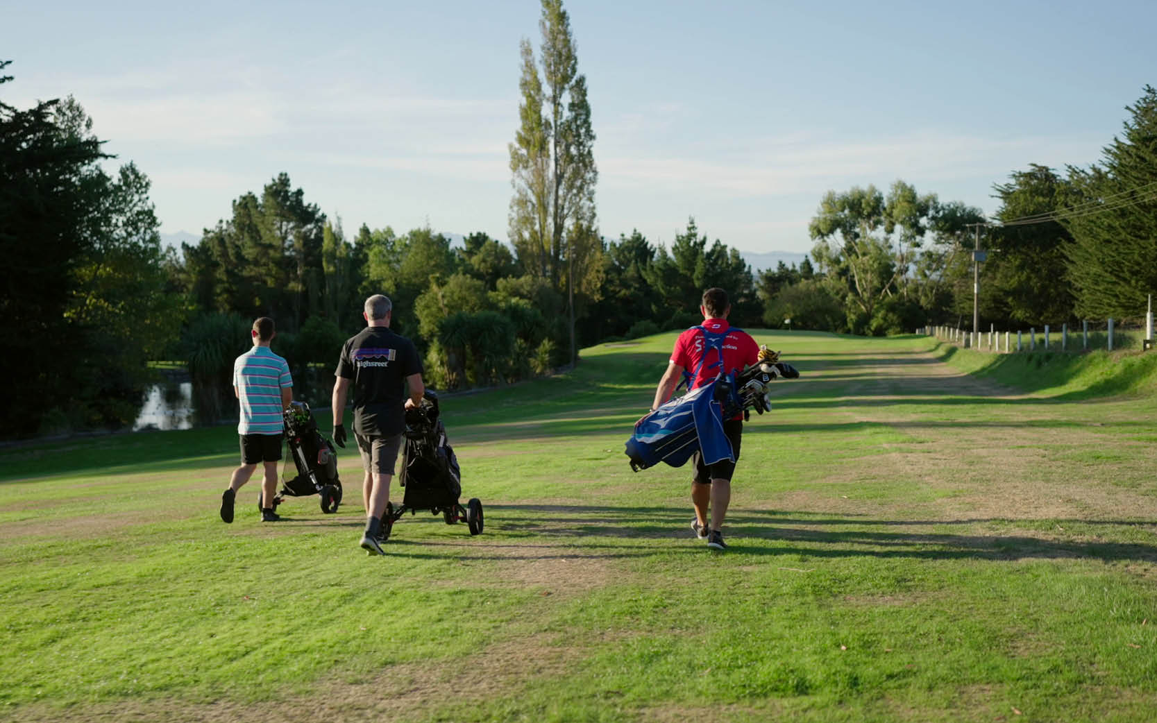 Golfing at Gleniti golf course